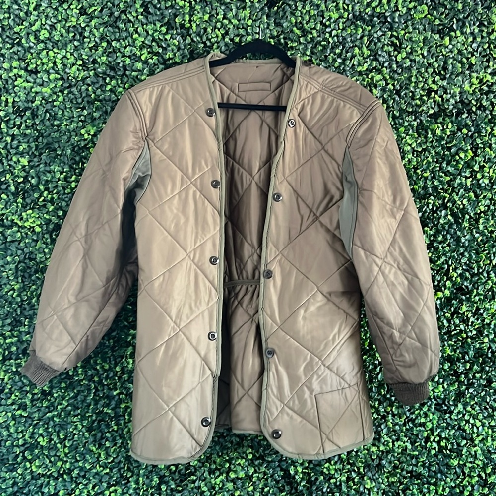 Upcycled | Rafio military jacket liner tapered jacket | olive